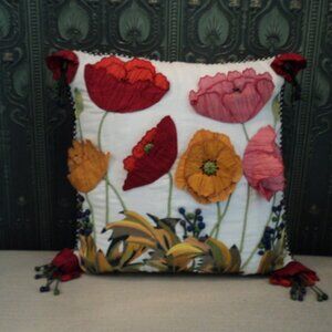 Mackenzie Childs pillow ~ 20" x 20"